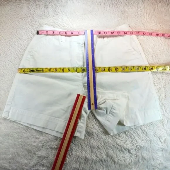 Talbots Womans Stretch Cotton Twill Trousers Shorts Size 10 White - Picture 5 of 6